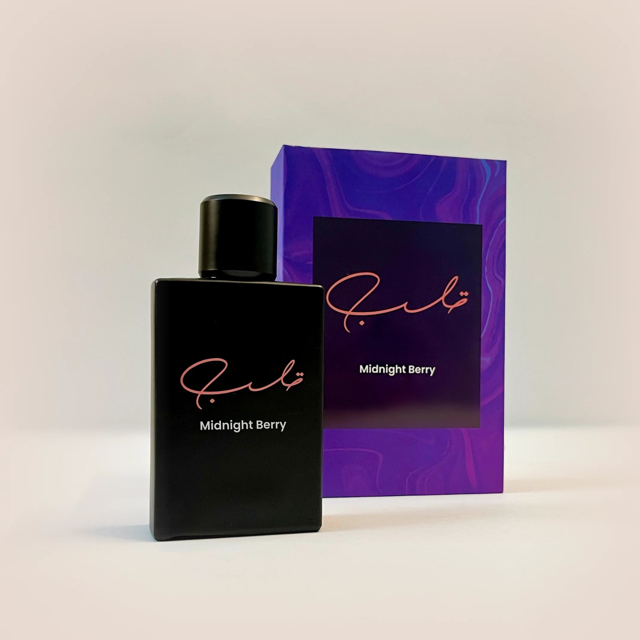 midnight berry-qalb white floral berry oriental fragrance box packaging